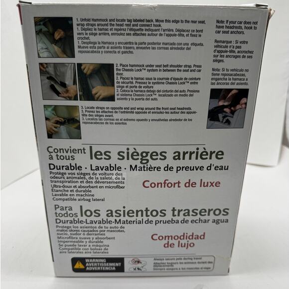 Hammock Style Seat Protector Deluxe Comfort Bergan Fits All Rear Seats - Picture 3 of 4